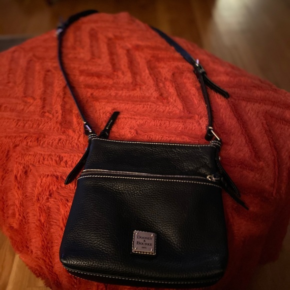 Black leather crossbody bag - Picture 2 of 4